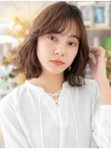 くせ毛風レイヤーカットエアリーミディTb7戸頭20代30代40代