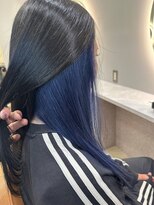 アンジェリカ 布施セントラルビル店(ANGELICA)&nbsp;○小淵式○高彩度インナーカラー【ブルー】