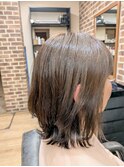 コテ巻き風外ハネパーマ