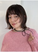 レイヤーボブ　姫カットレイヤー　外ハネボブ　くびれヘア