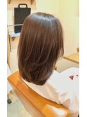 レイヤーカット/マロンブラウン/マロンベージュ