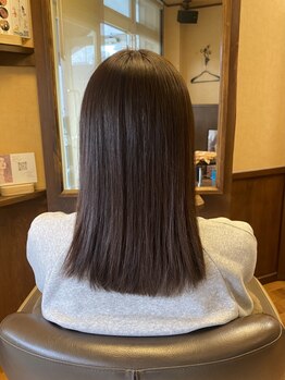 ヘアサロン コマチ(hair salon comachi)の写真/【トリートメントでかける縮毛矯正】ダメージレスに<自然な仕上がり×ツヤ感>を叶える＊
