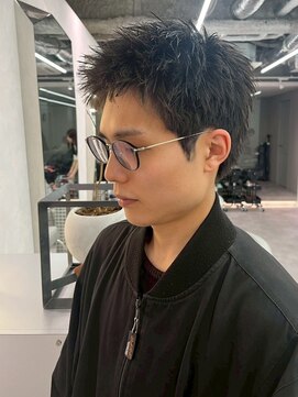 ベイルーム(BAYROOM by HONEY omotesando) スパイキーショート/黒髪/パンクショート/アップバング/ブラック