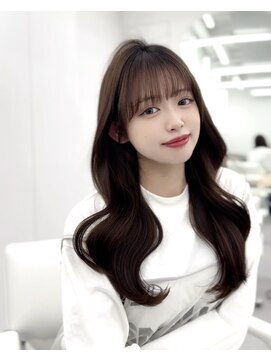 アマトウキョウスマートサロン(AMA TOKYO×Smart Salon) 韓国ヘア　レイヤーカット　顔まわり