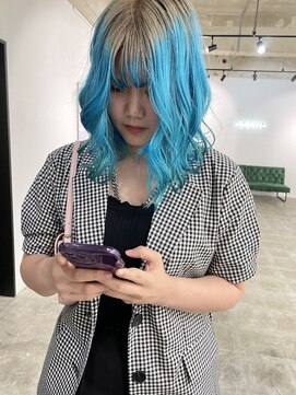 スーパーシーン(SUPER SCENE) くびれヘア/アプリコットオレンジ/夏のヘアアレンジ/宜野湾