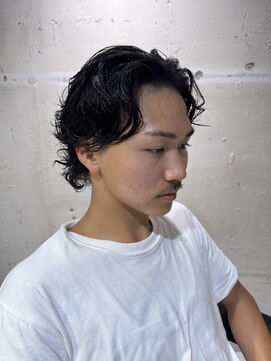 フランクスバーバーザスタンド(Frank’s barber the stand) サーフカール/スパイキーショート/ブルーブラック/飯田橋E