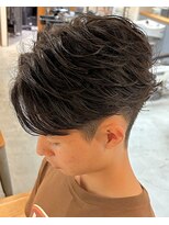 フリーク バーバーショップ 都島店(FREAK BARBER SHOP) MEN’S HAIR/ブルーブラック/フェザーパーマ/サーフカール/J