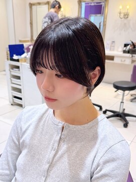 ハピネス 河原町店(Happiness) 前髪ありショート　マッシュショート　京都美容室　進詩織