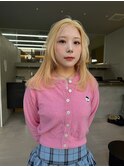 ミルキーブロンド/レイヤーカット/韓国風