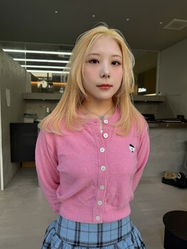 カケル(×.) ミルキーブロンド/レイヤーカット/韓国風