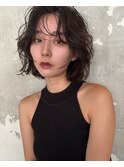 パーマレイヤーカットミディアムレイヤーカット