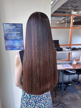 シンプル カラーショップ アンド グッズ 飾磨店(sinple color shop&goods) 根元白髪染め髪質改善トリートメント