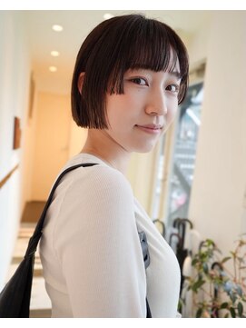 ビファインクーアヴェダ(Be fine coo AVEDA) ぷつっとカット　ストレートボブ