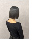 タッセルボブ×髪質改善ストレート