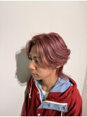 ミルクティーベージュ/レイヤーボブ/韓国巻き/顔周りカット