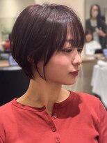 ジアン バイ ミルボン 西宮ガーデンズプラス(GIEN by milbon) ダークパープル/ナチュラルショート/ミルクブラウン/夏/西宮北口