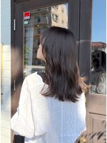 アズグロウヘアー(AS GROW HAIR) チェリーブラウンゆらぎミディ