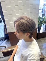 モザミ(MOZAMI)&nbsp;可愛すぎない寒色ピンクの大人ピンクグレージュヘアカラー