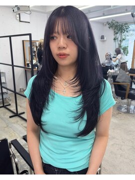 ソーソー(SoSo) ラベンダーグレージュハッシュカット