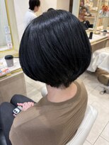 アッシュ 仙川店(Ash)&nbsp;王道くびれショートボブ40代50代60代グレイカラー白髪染めヘナ