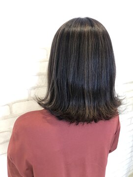 ビス ヘア アンド ビューティー 西新井店(Vis Hair&Beauty) 立体感/ハイライト/バレイヤージュ/大人かわいい/オリーブ