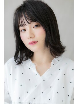 カバーヘア イヴ 戸頭店(COVER HAIR EVE) ダークアッシュ濡れ髪切りっぱなしくびれヘアZ戸頭20代30代40代