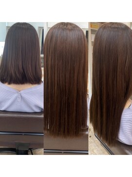 ウィスプヘアー(wisp HAIR) プルエクステBefore→ After