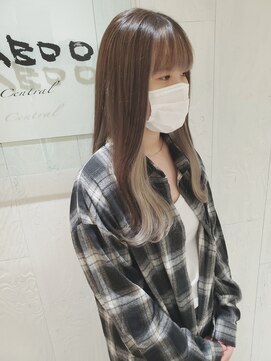 タブーセントラル(TABOO Central) 【TABOO Central】インナーカラー☆ホワイトベージュ