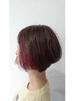 ヘアー ル シェーヌ キューブ(hair le chene CUBE)&nbsp;ショートボブ×イヤリングpink