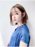 ◎くびれヘア小顔カット外ハネレイヤーボブ大人かわいい《池袋》