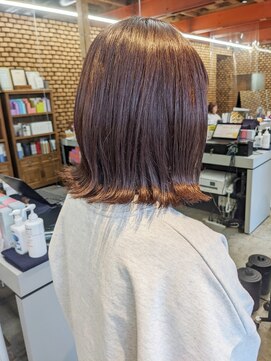 ブリスバイナチュラル(Bliss by Natural) グレージュカラー/ボブ/外ハネボブ/ニュアンスカラー