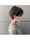 前髪あり大人ショートボブ 立川駅 Instagram@e___kudo