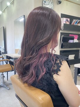 アジールヘア 東上野店(agir hair) 20代30代大人可愛いダブルカラーブリーチインナーカラー【上野】