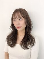 アトリエサニーデイ(atelier SUNNY DAY)&nbsp;レイヤーロング/ブラウングレージュ/前髪カット/レイヤーカット