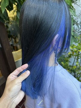 アン(Hair make un) ブルージュカラー【インナーカラー/ダブルカラー/ブリーチ/韓国