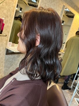 ヘアーエポック(hair epoque) ピンクラベンダーシースルーカラー大人可愛い