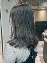 エモージュ美髪グレージュカラーレイヤーロング_ba487732