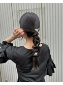 多毛でもタイトな編みおろしアレンジ