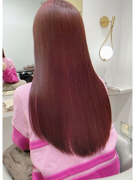 トローノ 栄(TRONO) ◯ブリーチなしダブルカラー×Cherry red◯