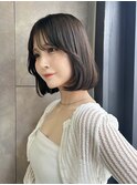 韓国ボブ タンバルモリ 丸顔さん似合わせカット S320