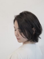 メッツァ(metsa) ダークグレー×ショートミディアム×大人かわいい