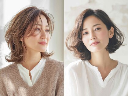 白髪ぼかし/脱白髪染め/kaminowa 大人のための美容室の写真