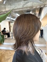 ロゴス 湖北本店(LOGOS)&nbsp;着物ヘア/ダークアッシュ/ミディアムレイヤーカット/我孫子