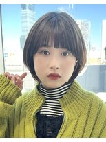 アフロート ルヴア(AFLOAT RUVUA) 「岩田莉奈」40代50代に人気の似合わせ丸みショートボブ 新宿