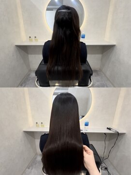 ホワイト(WHITE) 髪質改善　縮毛矯正　美髪矯正　ストレート　ツヤ髪