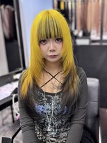 ラピス 名古屋本店(Lapis) 【ピカチュウカラー】ルーツカラー レイヤースタイル