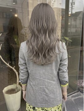 ニコリヘアワークス(nicori hair works) ロング×シアーグレージュ1