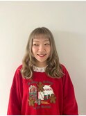 前髪イメチェンベージュ[渋谷駅/ダブルカラー/ケアブリーチ]