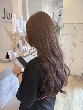 ジュエ ヘアー デザイン(Jue hair design) 夏先取りブラウンベージュ/イルミナカラー/ワンカラー/20代/知立