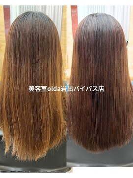 オルダ 岩出バイパス店(olda) 60代のお客様の髪質改善ストレート